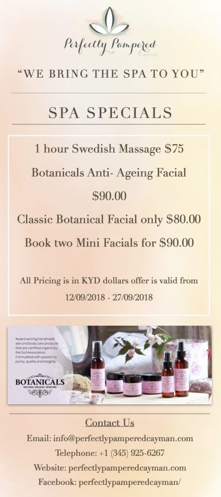 Facial and Massage September Spa Specials