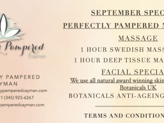 Cayman Mobile Massage Spa September offers