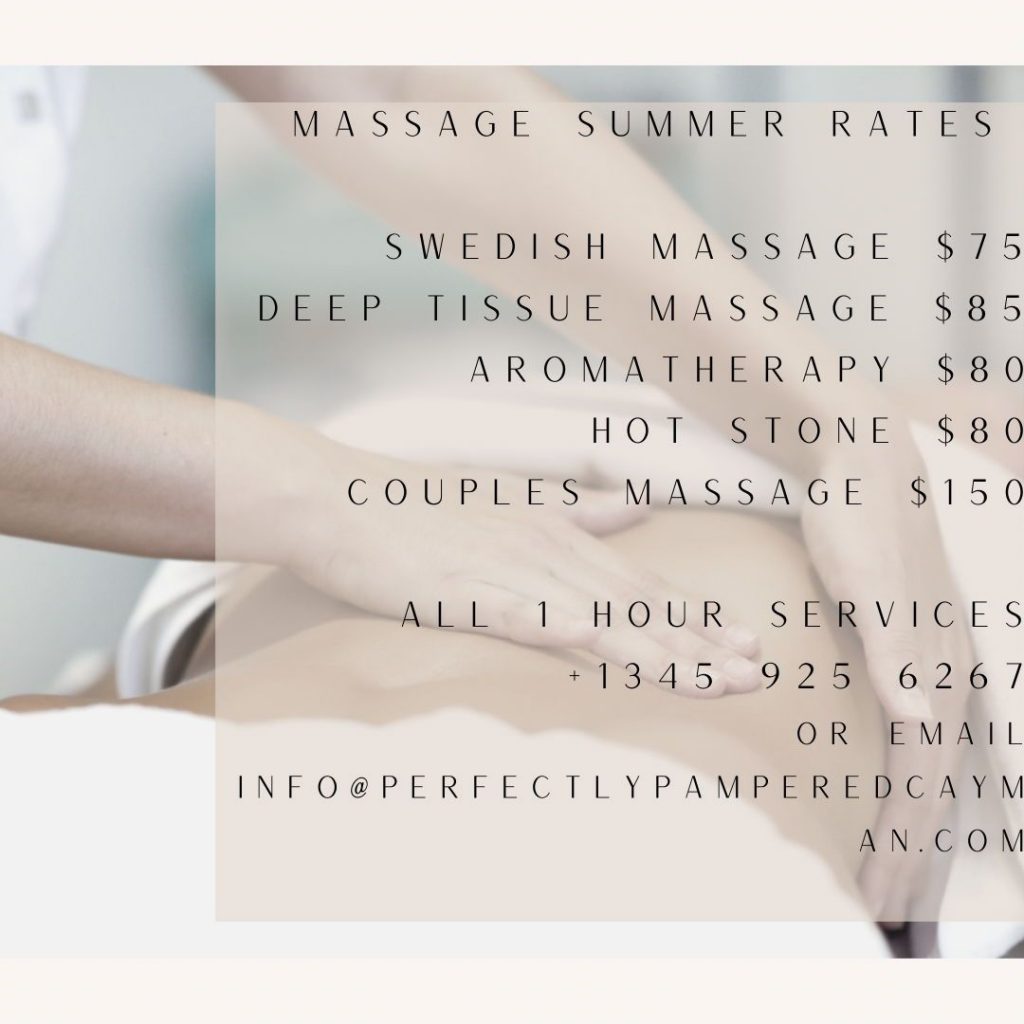 Massage Summer Rates
